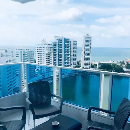 Hermoso En El Laguito Bocagrande Con Vista Al Mar Apartment *